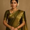 Emerald Majesty Kanjivaram Silk Saree