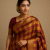 Heritage Checked Kanjivaram Silk Saree