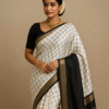 Ivory Noir Kanjivaram Saree