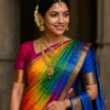 Rainbow Radiance Kanjivaram Silk Saree