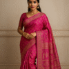 Rani Pink Baluchari Saree
