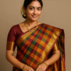 Regal Multicolor Checked Kanjivaram Silk Saree