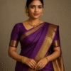 Royal Purple Kanjivaram Silk Saree