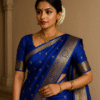 Royal Sapphire Kanjivaram Silk Saree